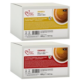 ITALIAN COFFEE FOR ESPRESSO LOVERS Italian Coffee capsules compatible with RIVO machines (Arabica/Cremoso, 100)