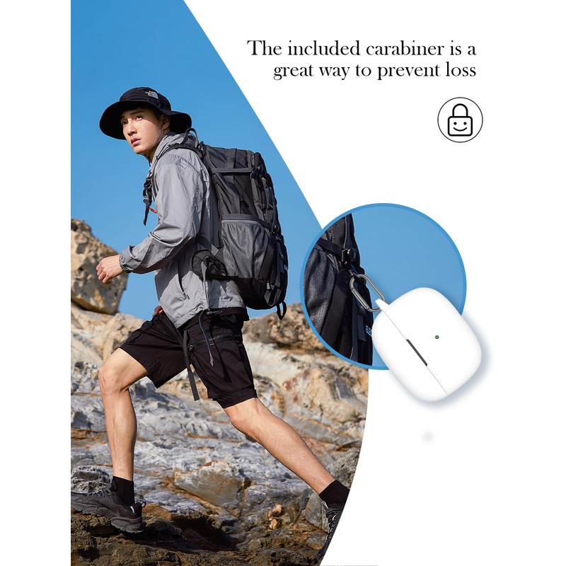 Case for Bowers & Wilkins Pi8 Wireless Earbuds,Soft Protective,Shockproof, BOVUGAC