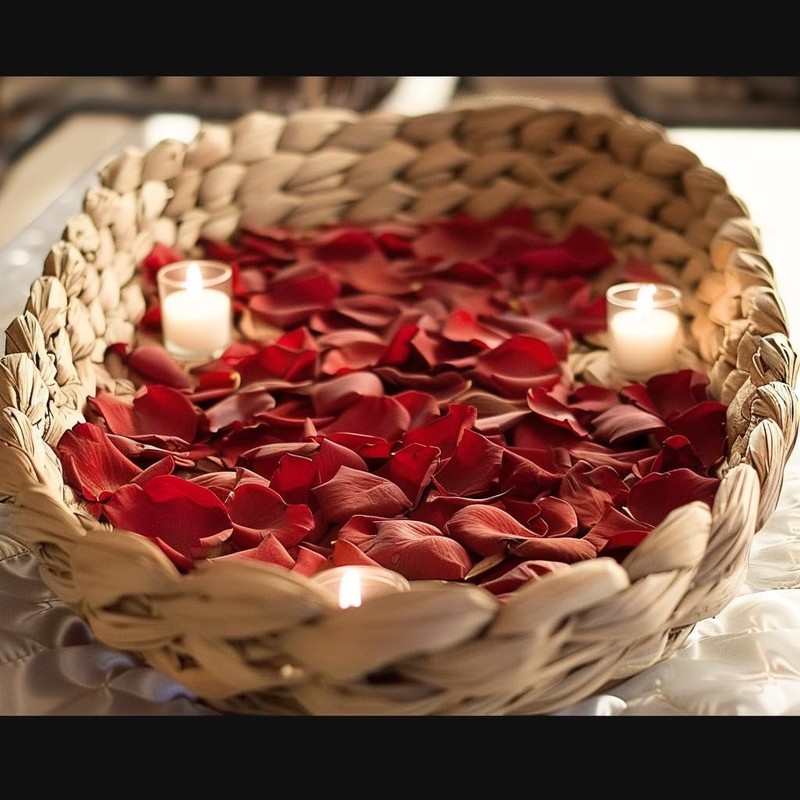 khevga Wedding Gift Basket Heart Shape Gift Basket Empty Willow