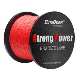 Dingbear 1093Yd / 1000m 40LB / 0.28mm Red Super Strong Pull Overall Braided Fishing Line Kite Woven Cable Net Cast Super Strong Fishing Line
