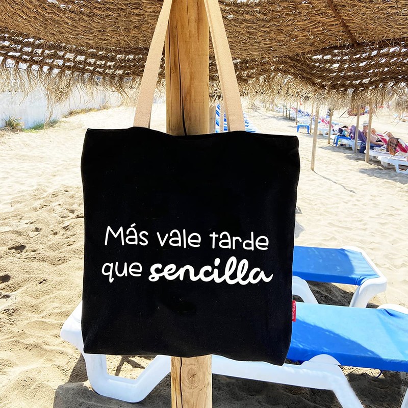 Bag, Black (Black), Beach bag