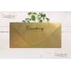 25 Pack DL Gold Envelopes Metallic Pearl 110mm x 220mm.