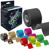 NV Compression Kinesiology Tape | 5m Roll of Elastic Muscle Support Tape for Exercise, Sports & Injury Recovery (Light Blue)