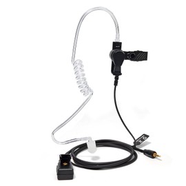 TWAYRDIO Walkie Talkie Earpiece for Cobra ACXT145 ACXT1035R ACXT545, 1 Pin Covert Acoustic Tube Earpiece Ear Piece with Mic for Cobra PX655 RX385 RX685 Two Way Radio, Pack of 2