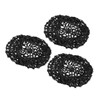 minkissy 3pcs Women's Hair Cover Comfortable Soft Knit Hairnet Crochet