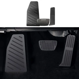 Blazeray for Toyota RAV4 RAV 4 XA50 2019 2020 2021 Accessories Non-Slip Aluminum Alloy Pedal Cover Automatic Motor No Drill Brake Gas Rest Pedals Accelerator Accessories 3pcs (Black)