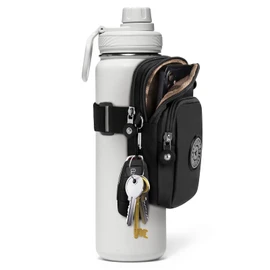 Gym Water Caddy with Phone Holder, Water Bottle Sleeve Bag with Pocket for Cards, Keys, Wallet, Gym Bottle Accessories for Men Women
