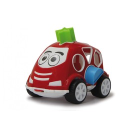Jamara 460290 – Kids Car red – Promotes Fun and fine Motor Skills, Assortment Game with 10 Elements in a Total of 5 Different Shapes and Colours, Open The Rear Door