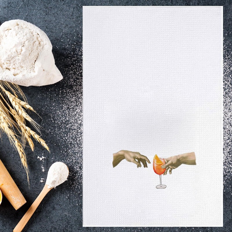 MYSOMY Aperol Spritz Kitchen Towel Aperol Spritz Themed Gift Aperol