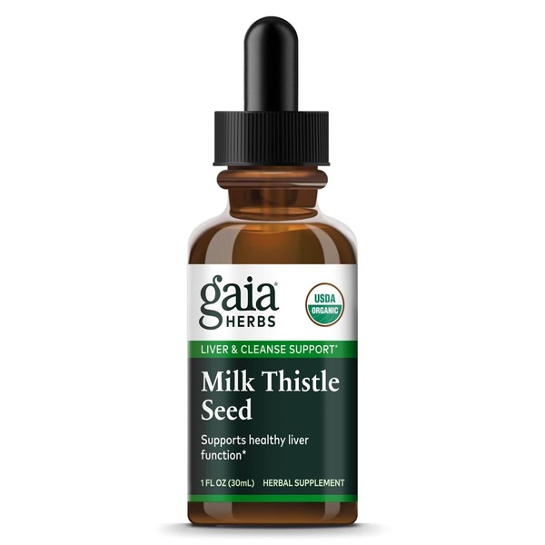 Gaia Herbs Milk Thistle Seed 1 Fl Oz, Liquid Extract