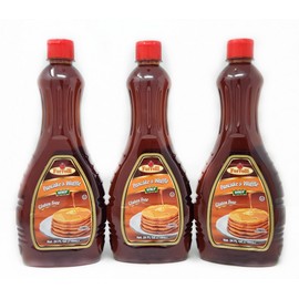 3 Pack of Pancake and Waffle Syrup Forrelli Gluten Free 24oz Bottles