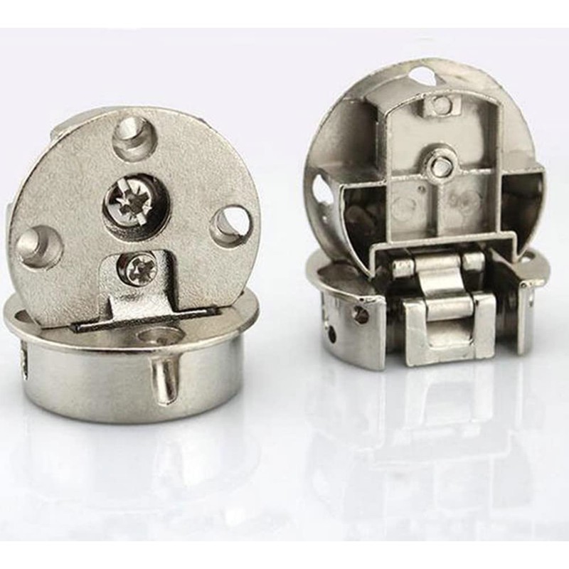 2Pcs 90 Degree Page Turning axis Adjustable Cabinet Door Hidden