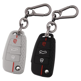 ERMWALR Full Car Key Case, black/grey