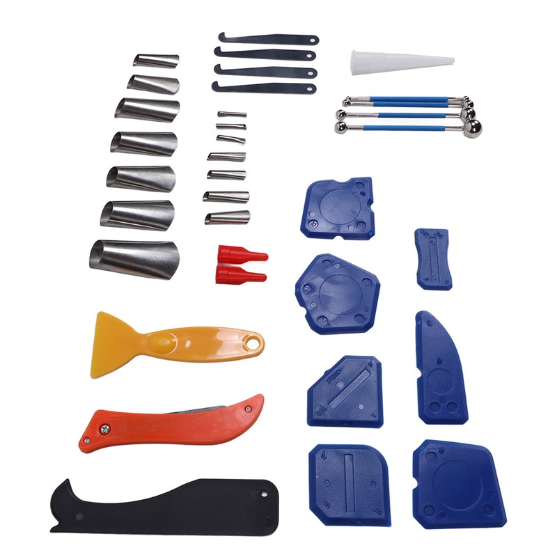 Caulking Finishing Tool Scraper Blade Saw Nozzle Glass Sealant Finishing