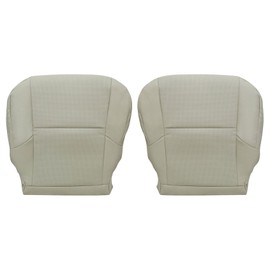 Priprilod Tan Perforated Leather Driver & Passenger Side Bottom Replacement Seat Cover Compatible with Lexus GX460 2010 2011 2012 2013 2014 2015 2016 2017
