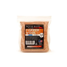 Copper Wool 3.5 Oz Skein/Pad -by Rogue River Tools. (FINE Grade) -Made in USA, Pure Copper (Fine)