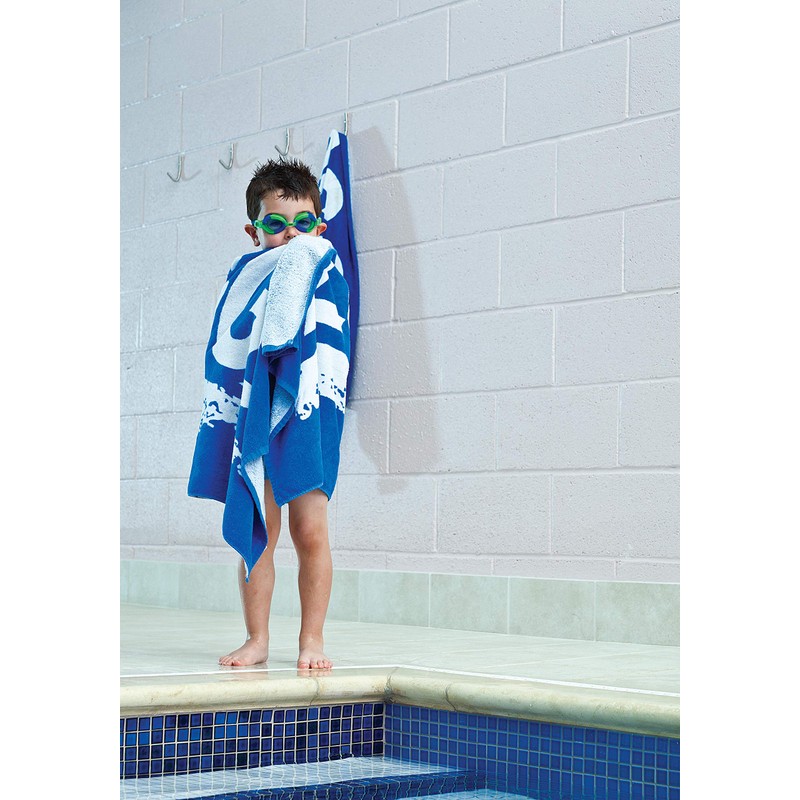Zoggs Unisex POOL TOWEL BLUE 300798, Blue, 140 x 70