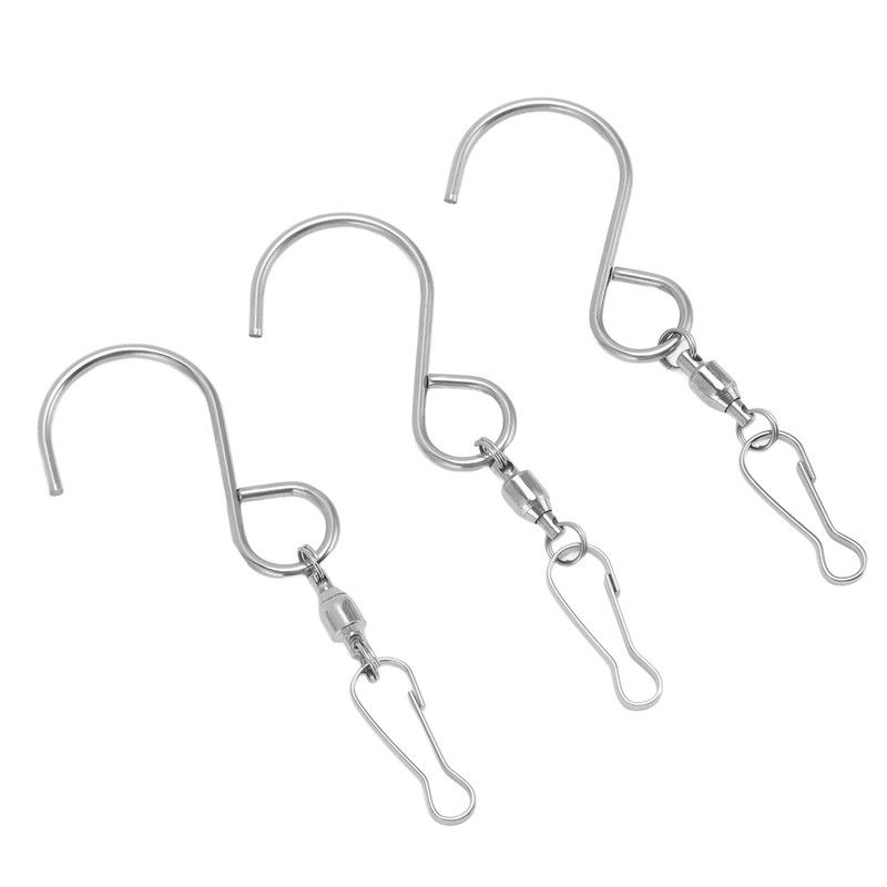 20pcs Wind Spinner S Hook Clips 360 Degree Rotation 304