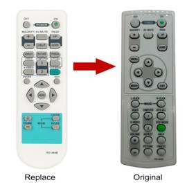ROLLGAN RD-445E Replacement Remote Control Applicable for NEC Projector VT480 VT49 VT490 VT491 VT57 VT58 VT580 VT59 VT590 VT595 VT695 VT700 NP300 NP305 NPNP310 NPNP400 NP405 NP410 NP500 NP510 NP600