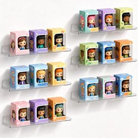 Lifewit Repisas flotantes de Pared, 35.5cm x10.2cm Baldas Organizadoras, Estantes Flotantes para Libros, Vinilos, Dormitorio, Baño, Cocina, Baldas par