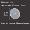 MODRSA Clear Disc Pads no Pull Plastic Piercing Disc for