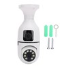 Light Bulb Security Cameras Motion Detection Dual Lens Light Socket