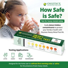 Osumex Heavy Metals Lead Test Kit 1 Pack - Home Water Testing Kits for Drinking Water, Lead Water Test Kit, Lead Testing Kit & Heavy Metal Test Kit for Water, Urine, Food, Paint, & Other Materials