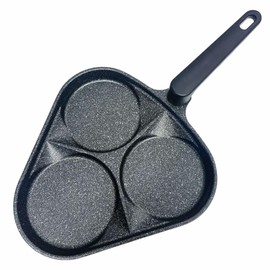 DBMIMPORTERS Made in Korea Egg Frying Pan 3-Cup Nonstick 5 Layer Marble Egg Cooker Omelet Pan