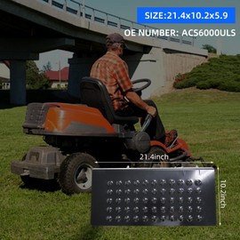 QSRUN Mower Discharge Shield Compatible with ACS6000ULS/088-6003-00 Advanced Chute System/Chute Blocker for Ferris, Exmark, Gravely, Hustler, and Toro Mowers