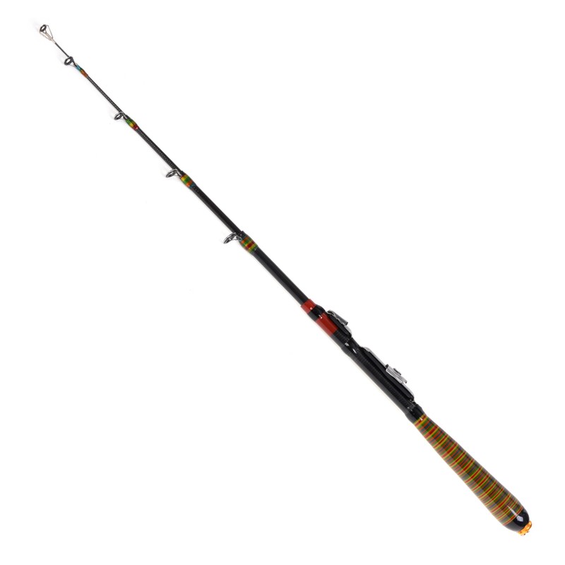 1.2M 3.94FT Telescopic Fishing Rod Travel Spinning Lure Rod Raft
