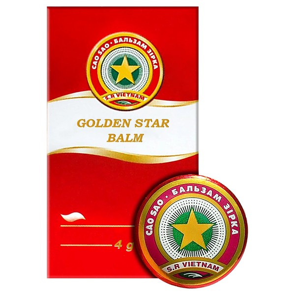 Golden Star Balm (Cao Sao Vang) 4g/0.14 Oz