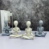 CHBDJY Yoga Alien Statue, Sci-fi Outer Space UFO Alien Figure,