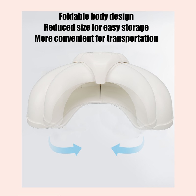 UV Gel Nail Lamp Foldable U Shape Adjustable 3 Gear