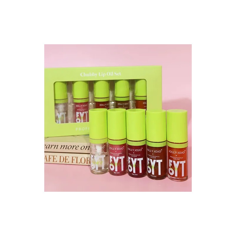 Set De Cuidado Labial Hidratante Glossy Liquid Lip Oil Gloss