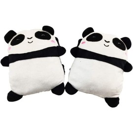 Cute Panda Hand Warmers Winter Fingerless USB Heated Gloves Thermal Plush Indoor Laptop Warmer Mittens Phone/Computer Gloves