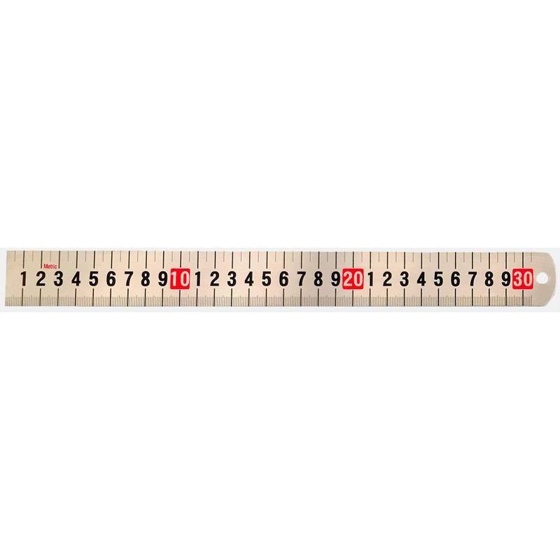 1 Decimal Foot Stainless Steel Ruler, Engineer Scale, 12 Inch