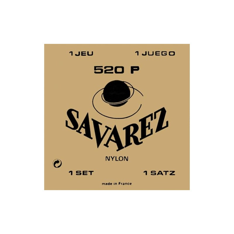 Savarez 655857 Classical Guitars Strings Set Traditional Concert 520P Standard