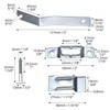 QWORK Frame Lock Security Hanging Kit with T-Head Screws -