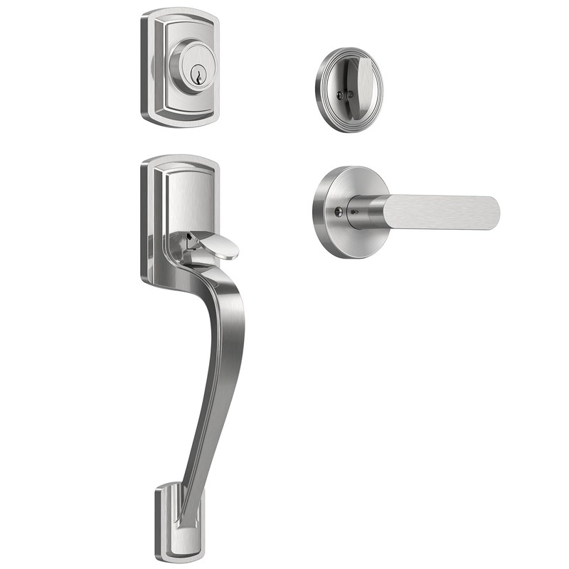Mensarix Front Door Handle and Deadbolt Set for Right &