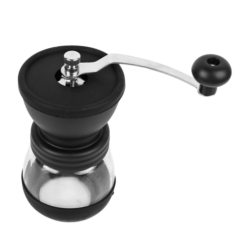 Manual Coffee Bean Grinder Portable Stainless Steel Silicone Easy to