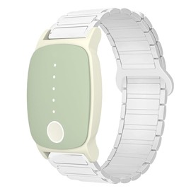 Lamshaw Compatible with EmeTerm Explore Bands, Magnetic Silicone Sport Strong Magnet Strap Watchband Compatible with EmeTerm Explore (White)