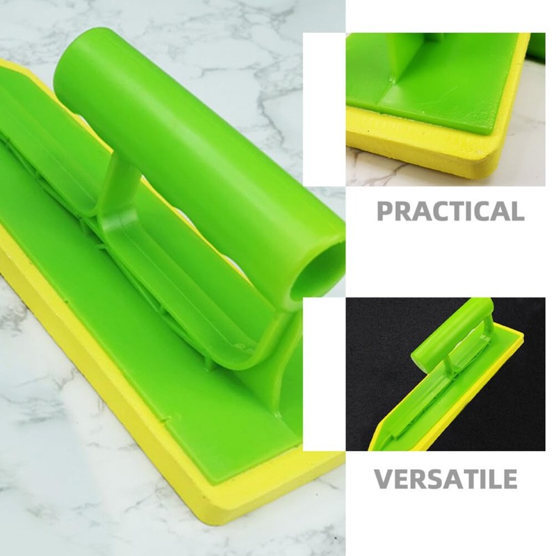HOMSFOU Rubber Sponge Grout Float Tool Handheld Caulking Trowel for