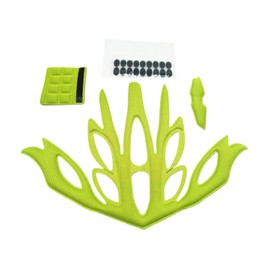 Helmet Padding Foam Pads Kit Sealed Sponge Protective Lining Liner Cushion Mat Sets for Outdoor Sports Cycling Bike Motor Bicycle Riding Accessories (Fluorescent Green)