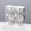 4 Pcs Stainless Steel Egg Cups Small Egg Cup Holders