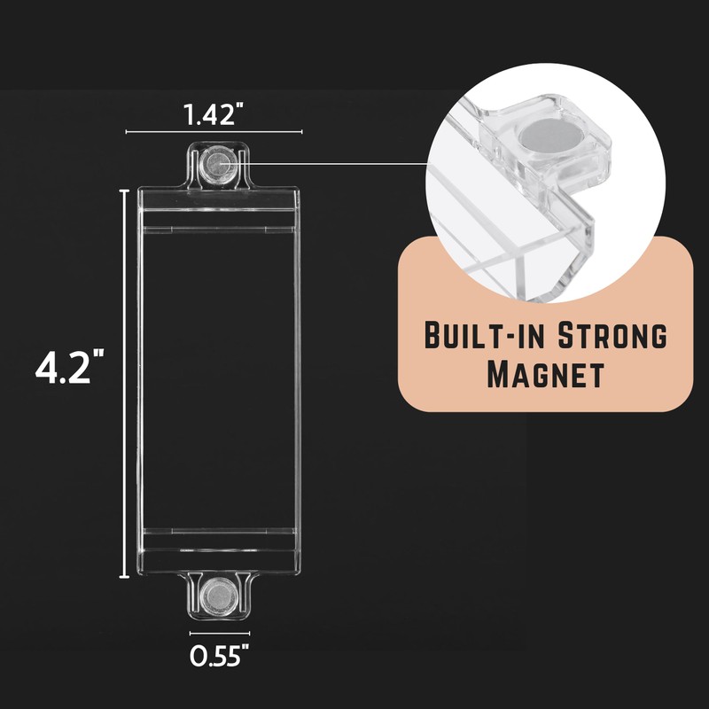 Bates Magnetic Light Switch Guard, 2 Pack, Clear, Child Proof