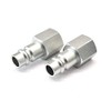2 x Male Quick Release Euro Compressed Airline Pneumatic Coupling