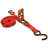 Erickson 34401 Pro Series Red 1-Inch x 15-Inch Yellow Chromate-Plated Ratcheting Tie-Down Strap