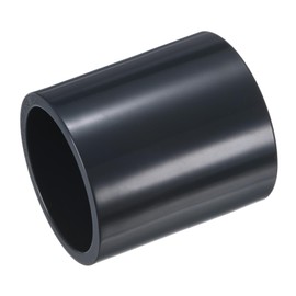 M METERXITY 1-Pack PVC Pipe Coupling Adapter, 2" Straight Coupling Adapter Connector Schedule 80 UPVC Pipe Fitting Socket for Water Line [Grey]