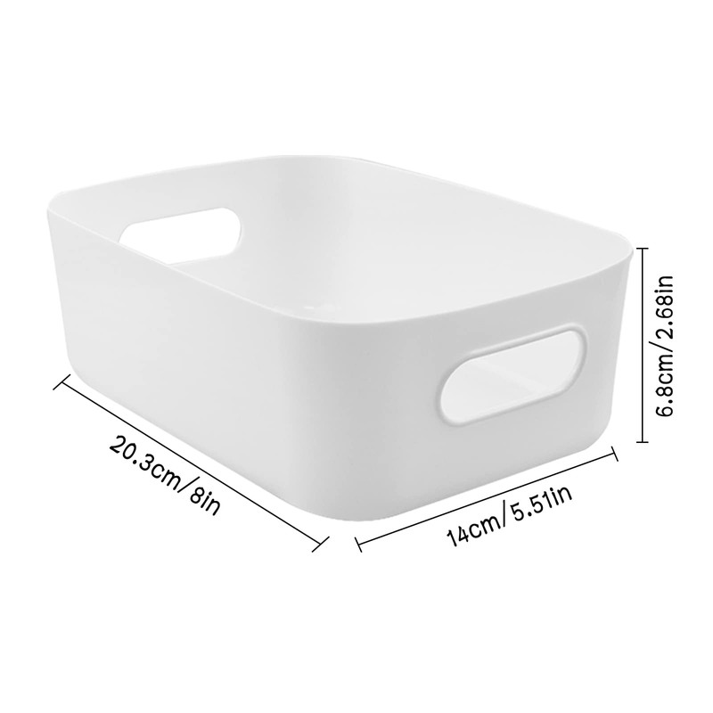 Lre Co. Pack of 5 Small Plastic Baskets, Storage Box,