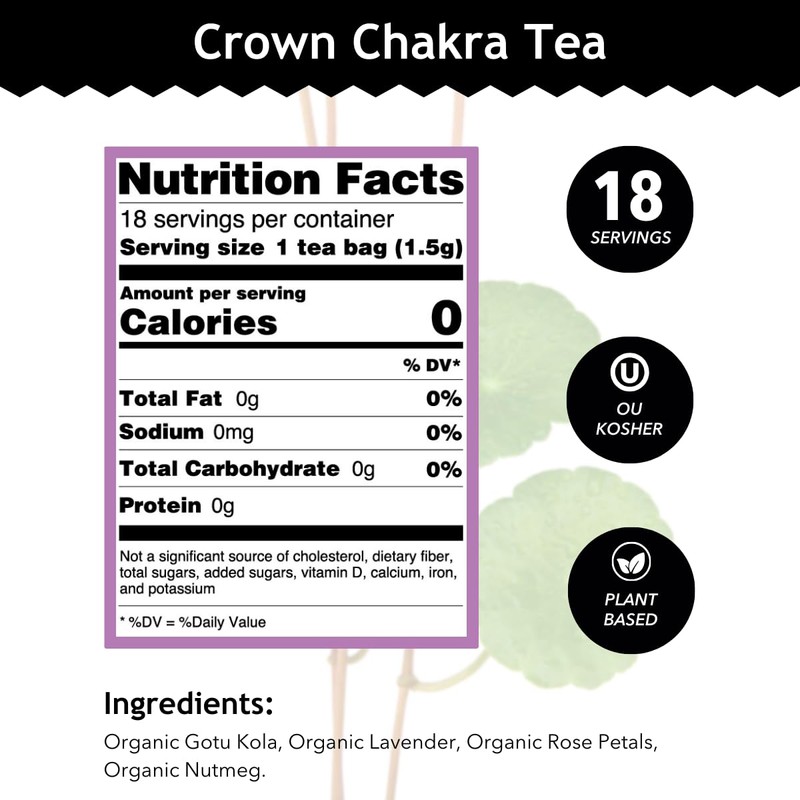 Buddha Teas - Crown Chakra Tea - Organic Herbal Tea
